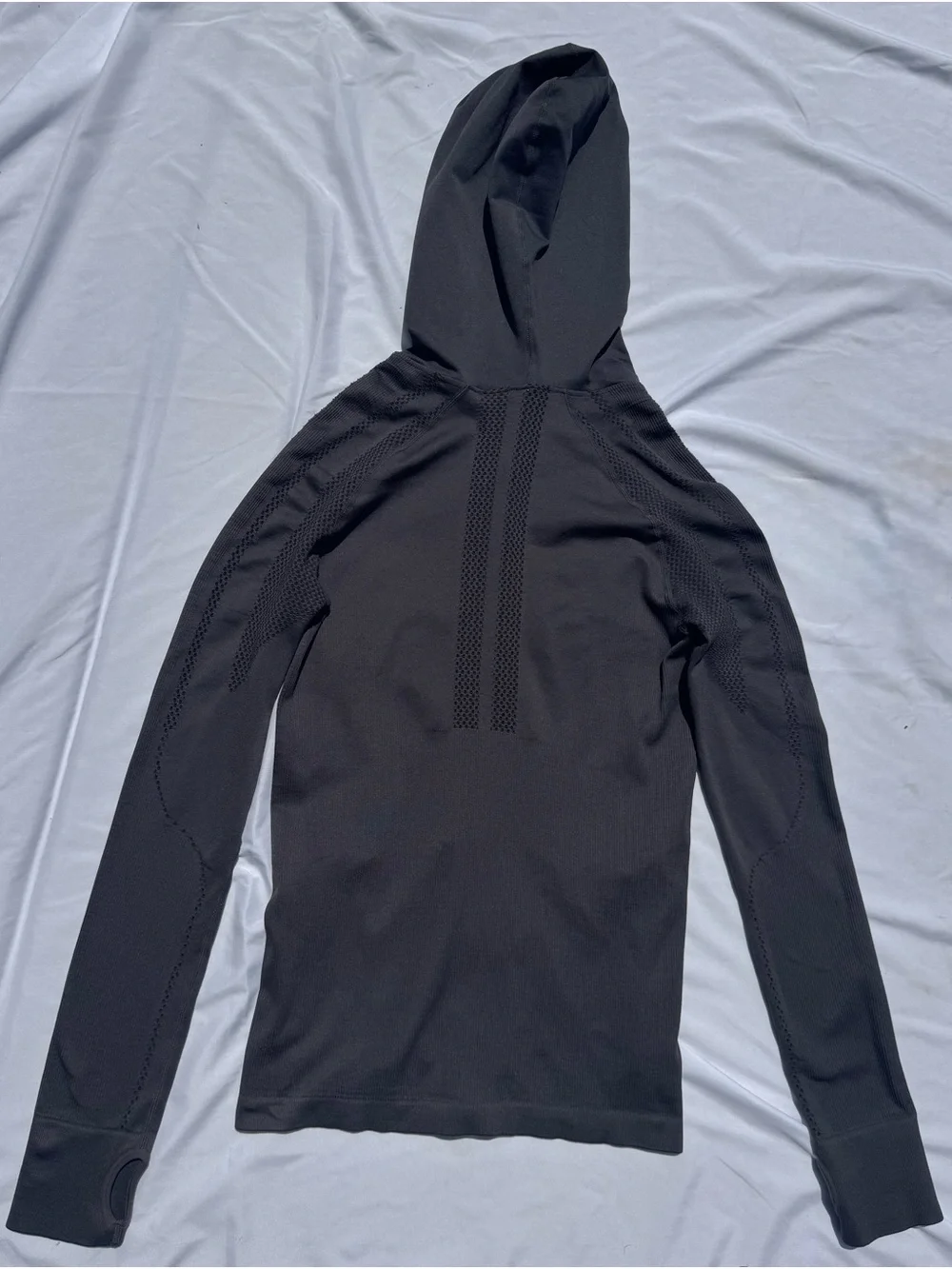 Fabletics Black Hooded Zip-Up Utility Jacket